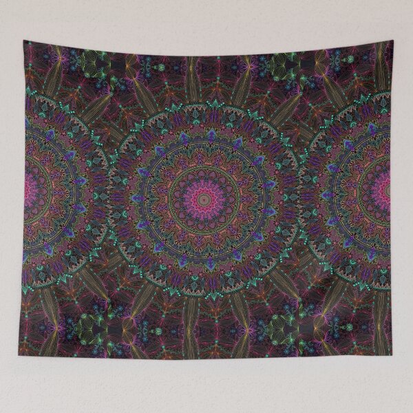 Item preview, Rainbow Line Art Mandala designed and sold by Kristi Duggins.
