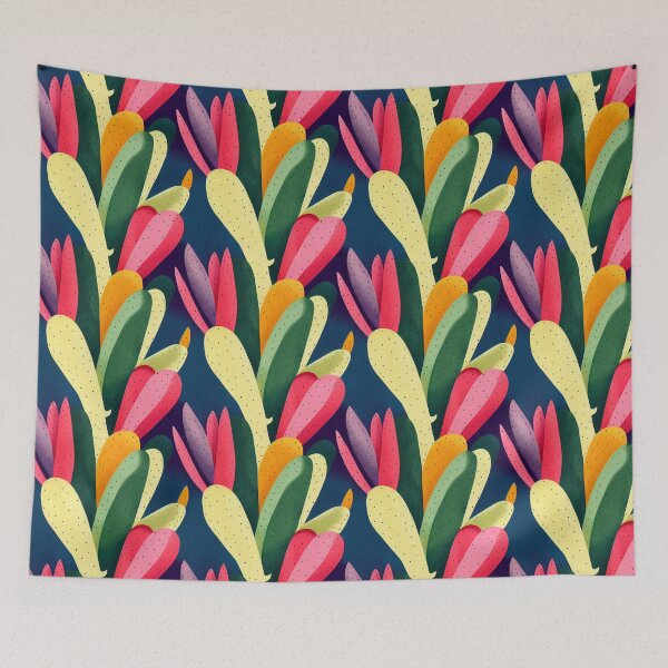 Item preview, Watercolor cactus pattern designed and sold by DottedLinePrint.
