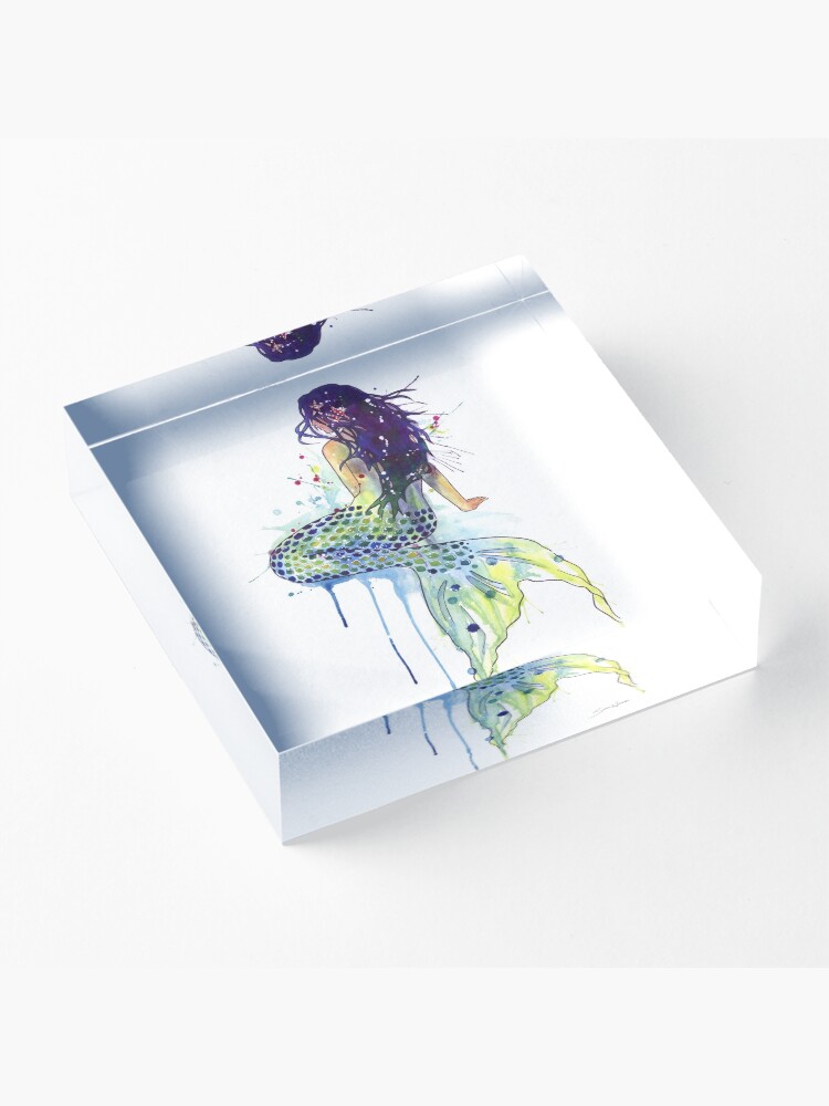 Alternate view of Mermaid Acrylic Block