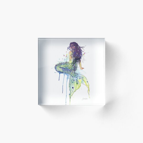 Mermaid Acrylic Block