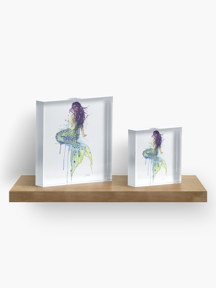 Alternate view of Mermaid Acrylic Block