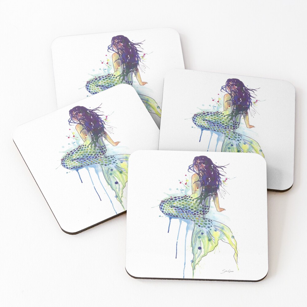 Mermaid Coasters (Set of 4)