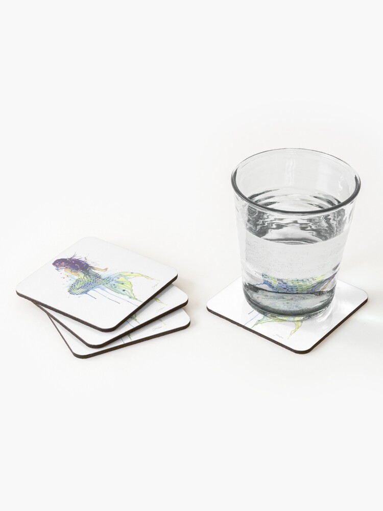 Alternate view of Mermaid Coasters (Set of 4)