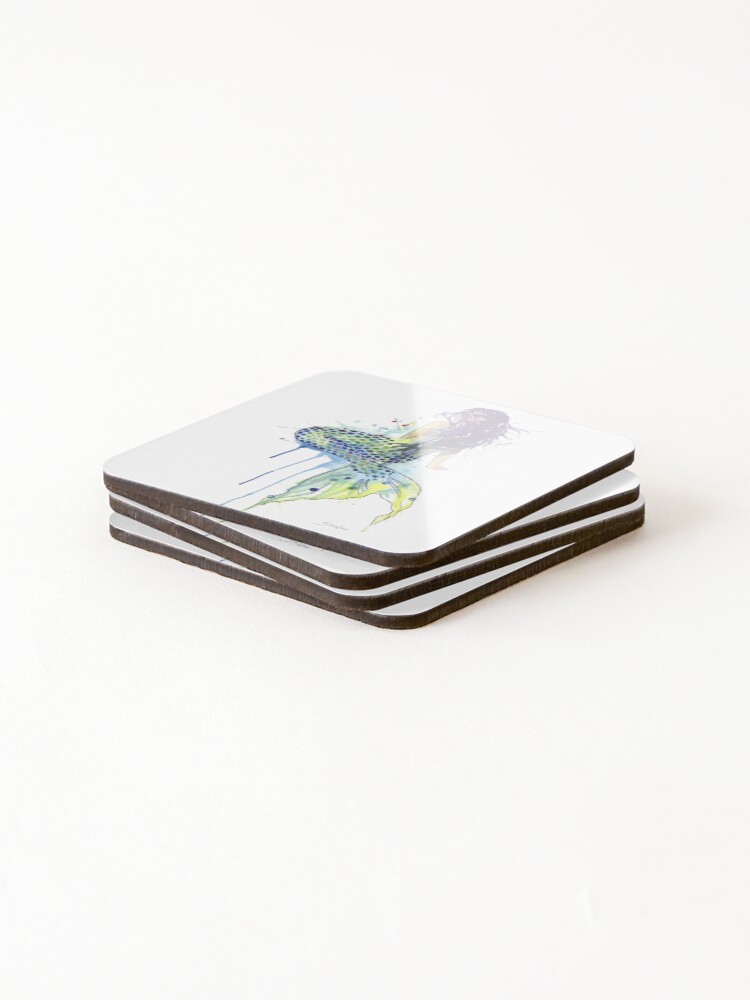 Alternate view of Mermaid Coasters (Set of 4)
