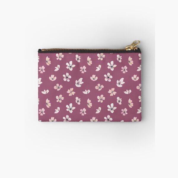 Item preview, Budgie - Matching minimal flowers over rouge pink designed and sold by TheMirwoForest.