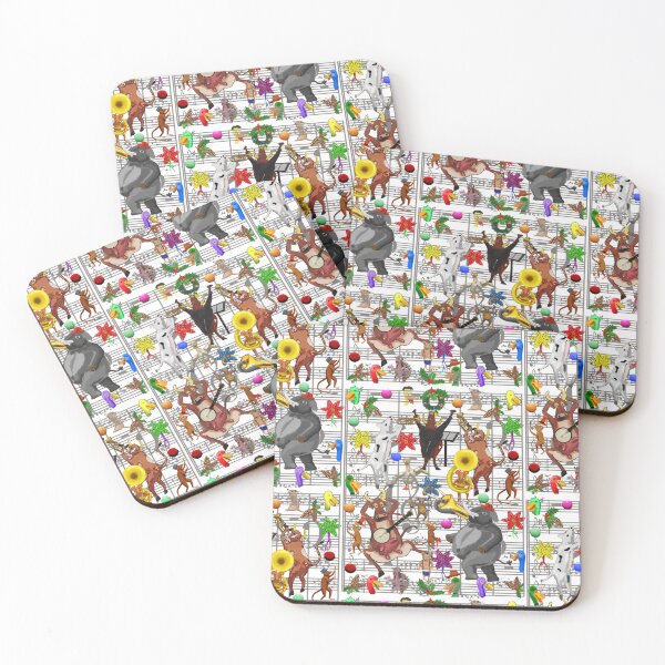 Item preview, Colección musical de animales de vacaciones con partitura IV designed and sold by VerdeDoodleDuck.