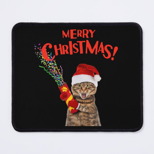Item preview, Merry Christmas, Funny Cat designed and sold by The Love Quill.