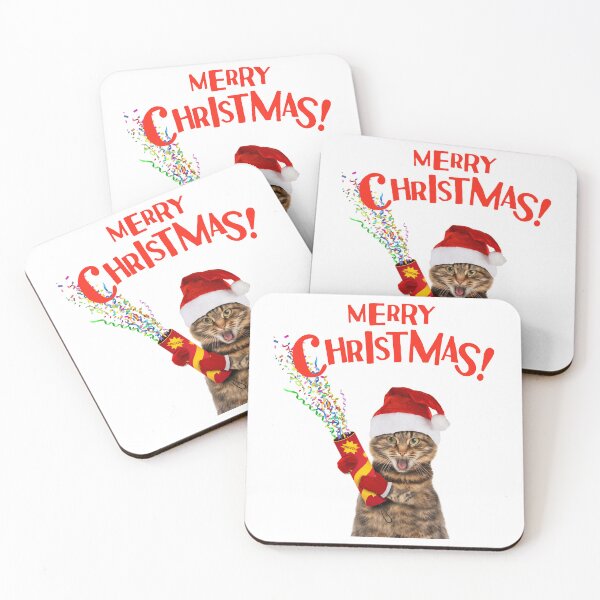 Item preview, Merry Christmas, Funny Cat designed and sold by The Love Quill.