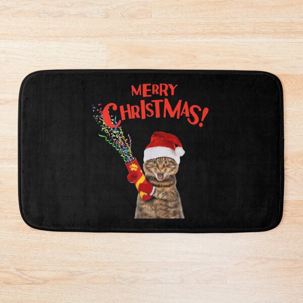 Item preview, Merry Christmas, Funny Cat designed and sold by The Love Quill.
