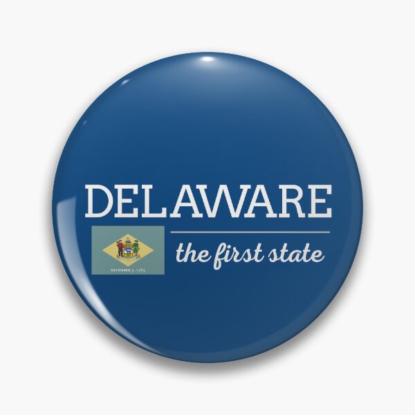 Item preview, DELAWARE State with Flag designed and sold by philevera.