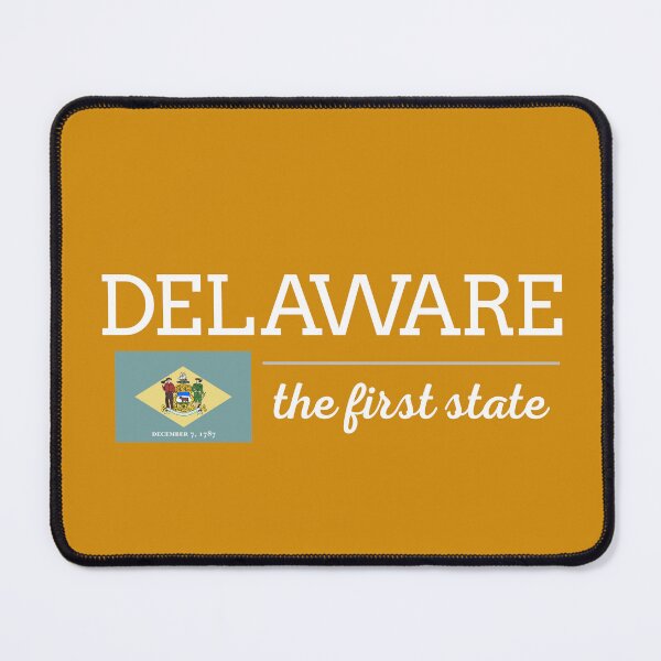 Item preview, DELAWARE State with Flag designed and sold by philevera.