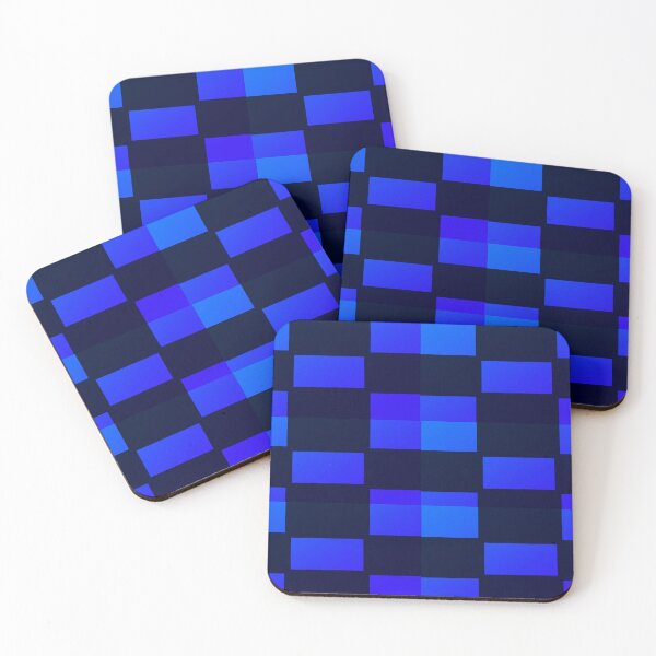 Item preview, Light Dark Blue Checkers Pattern designed and sold by awsomepatterns.