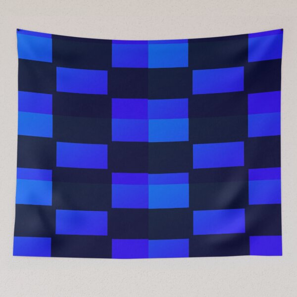 Item preview, Light Dark Blue Checkers Pattern designed and sold by awsomepatterns.