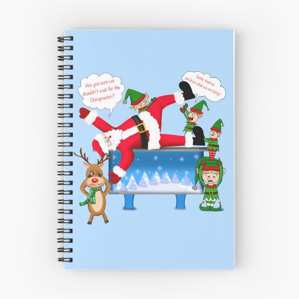 Item preview, Merry Christmas Chiropractor Santa & Elves designed and sold by daphsam.