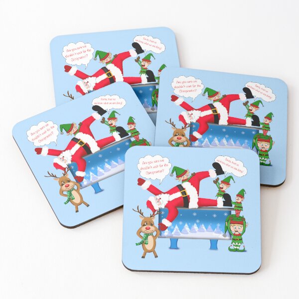 Item preview, Merry Christmas Chiropractor Santa & Elves designed and sold by daphsam.