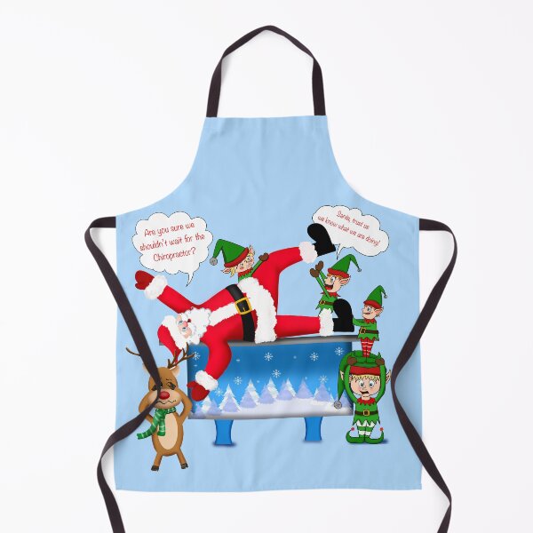 Item preview, Merry Christmas Chiropractor Santa & Elves designed and sold by daphsam.
