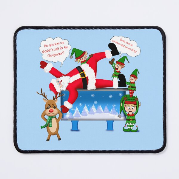 Item preview, Feliz Navidad Quiropráctico Papá Noel y Duendes designed and sold by daphsam.