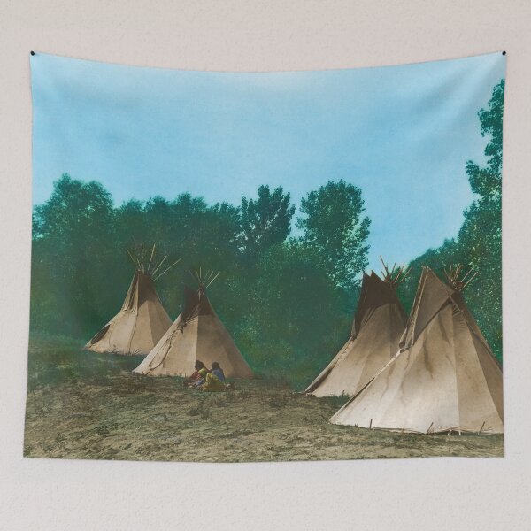 Item preview, Assiniboine Tipi Camp - American Indian Tipis designed and sold by DanKeller.
