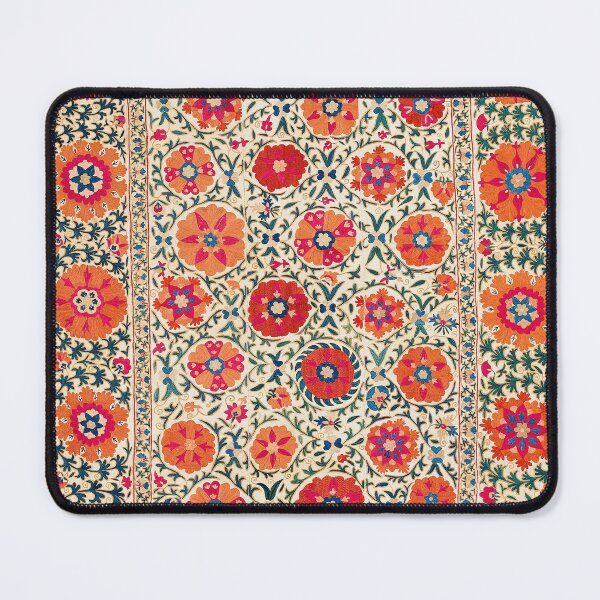 Item preview, Kermina Suzani Uzbekistan Embroidery Print designed and sold by Vicky Brago-Mitchell®.