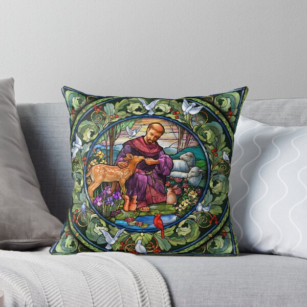 Item preview, St. Francis of Assisi Stained Glass designed and sold by Halcyon-Studio.