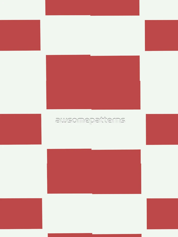 Thumbnail 4 of 4, iPhone Case, Red Reverse Checkers Pattern designed and sold by awsomepatterns.