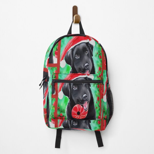 Item preview, Black Labrador Retriever Christmas Red Candy designed and sold by Cuddlythopia.