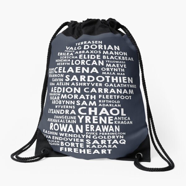 throne of glass Drawstring Bag