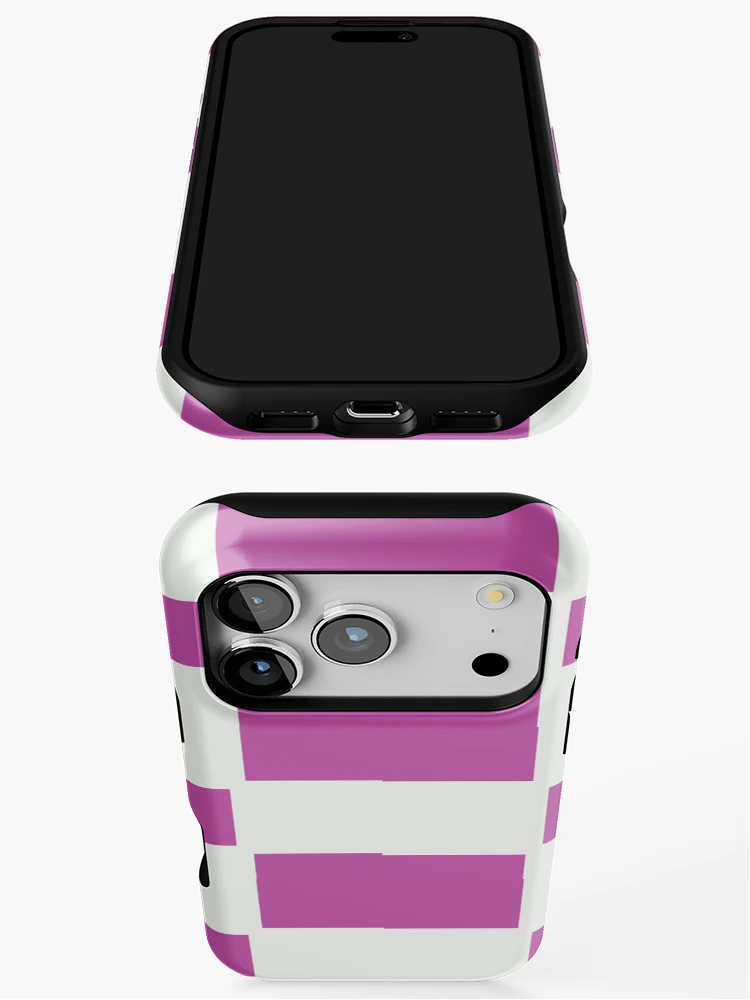 Thumbnail 3 of 4, iPhone Case, Pink Reverse Checkers Pattern designed and sold by awsomepatterns.