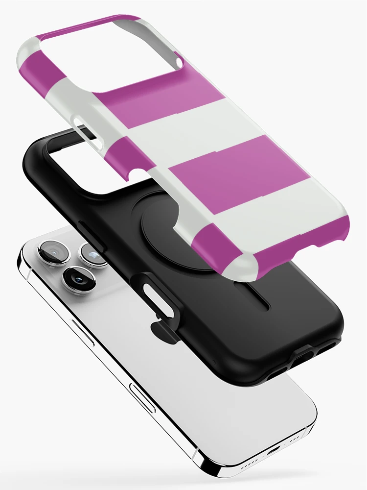 Thumbnail 2 of 4, iPhone Case, Pink Reverse Checkers Pattern designed and sold by awsomepatterns.