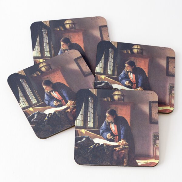 Item preview, Johannes Vermeer’s The Geographer (1669) designed and sold by VintageArtRepro.