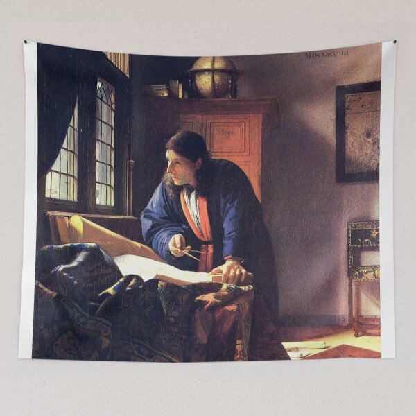 Item preview, Johannes Vermeer’s The Geographer (1669) designed and sold by VintageArtRepro.
