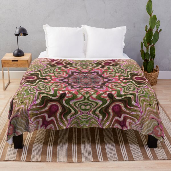 Item preview, Hippie Vibes Kaleidoscope Abstract Radial Symmetry Pattern Boho Aesthetic Art 3 of 12 designed and sold by Beachy.