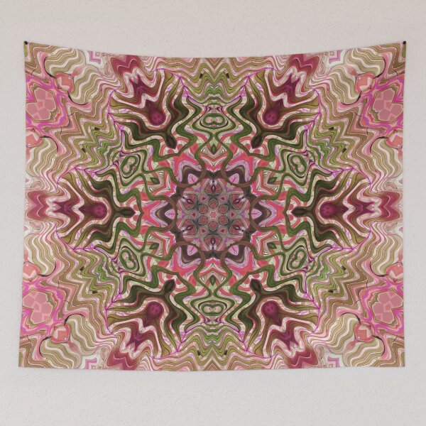 Item preview, Hippie Vibes Kaleidoscope Abstract Radial Symmetry Pattern Boho Aesthetic Art 3 of 12 designed and sold by Beachy.