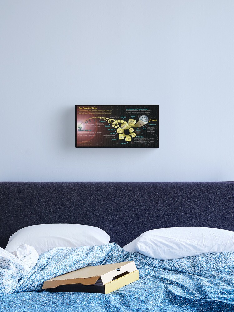 Thumbnail 2 of 3, Canvas Print, The Scroll of Time designed and sold by FineDayAcademy.