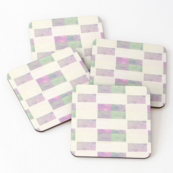 Item preview, Pink Green Paper Reverse Checkers Pattern designed and sold by awsomepatterns.