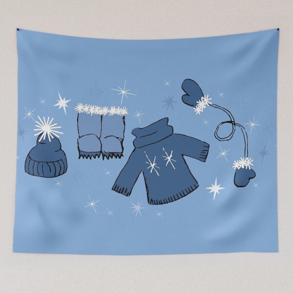 Item preview, Winter weather snow lover gear cartoon illustration designed and sold by AngelDawnDesign.