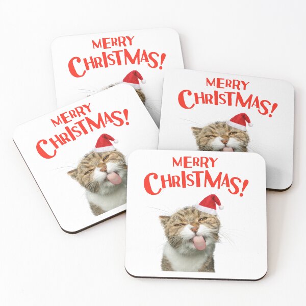 Item preview, Merry Christmas, Funny Cat V1 designed and sold by The Love Quill.