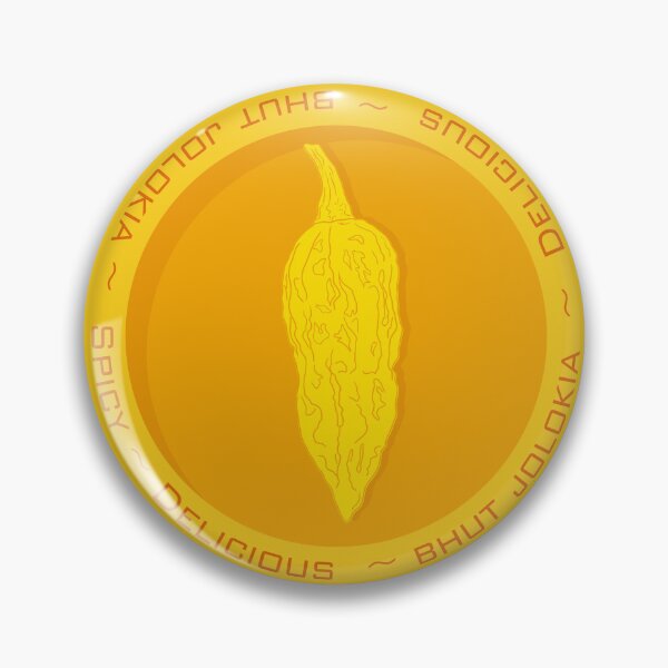 Item preview, Bhut Jolokia Medal Chili Pepper designed and sold by mojocoffeetime.