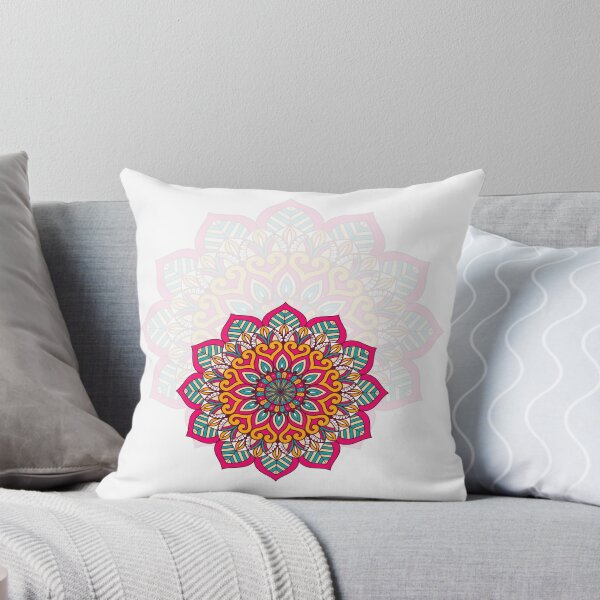Item preview, Colorful floral Indian vintage ornamental mandala design designed and sold by ArtisticoStyle.