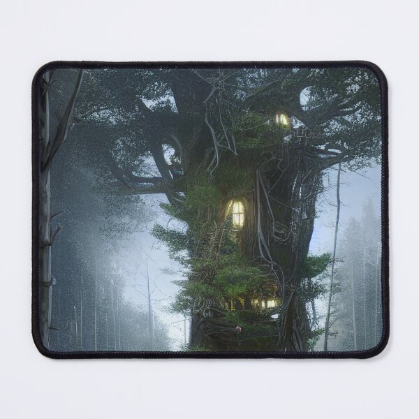 Item preview, Magical Tree House in Forest with High Trees, Scenery Nature designed and sold by NatureFood.
