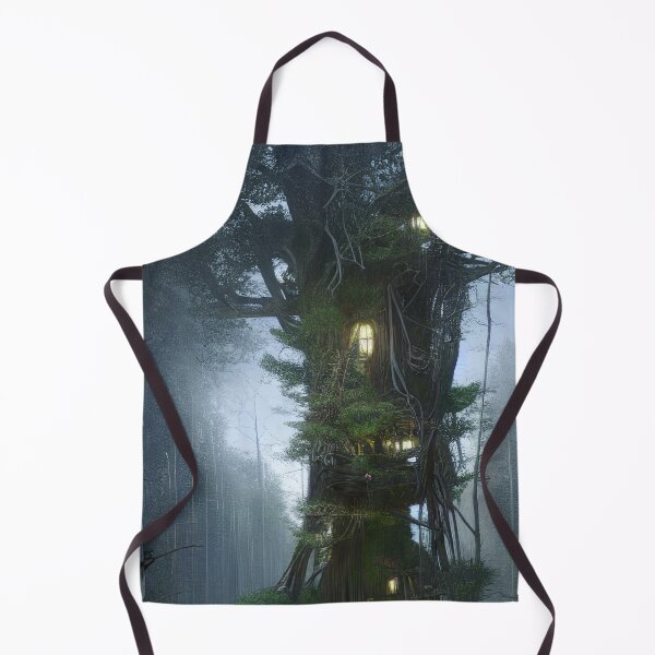 Item preview, Magical Tree House in Forest with High Trees, Scenery Nature designed and sold by NatureFood.
