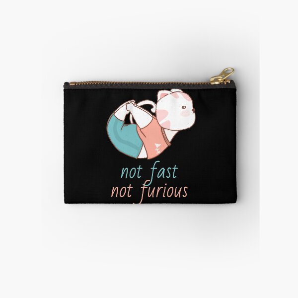 Item preview, Cute Yoga Kitten Not Fast Not Furious Cat designed and sold by knapst.