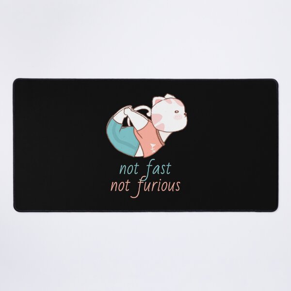 Item preview, Cute Yoga Kitten Not Fast Not Furious Cat designed and sold by knapst.