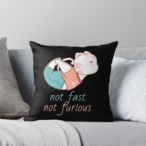 Item preview, Cute Yoga Kitten Not Fast Not Furious Cat designed and sold by knapst.