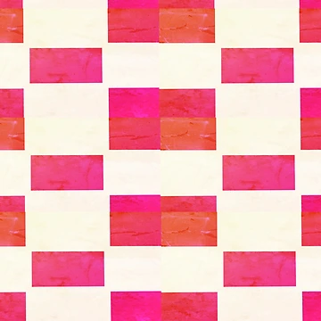 Artwork thumbnail, Pink Orange Paper Reverse Checkers Pattern by awsomepatterns