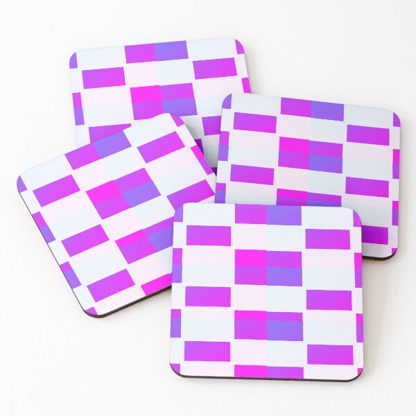 Item preview, Metallic Pink Purple Reversed Checkers Pattern designed and sold by awsomepatterns.