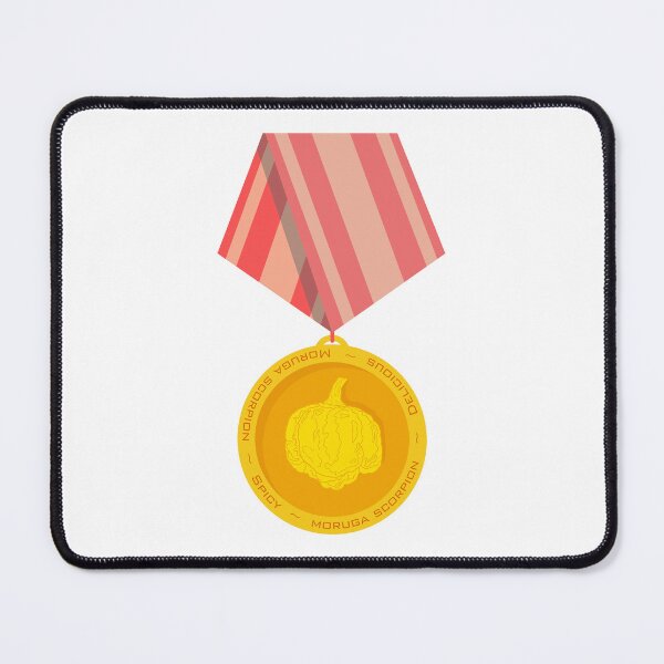 Item preview, Moruga Scorpion Medal Chili Pod designed and sold by mojocoffeetime.