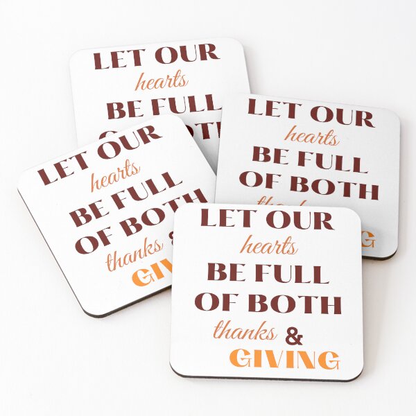 Item preview, Let our hearts be full of both thanks & giving designed and sold by Inspirely.