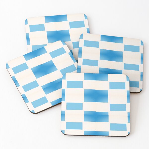 Item preview, Metallic Blue Checkers Pattern designed and sold by awsomepatterns.