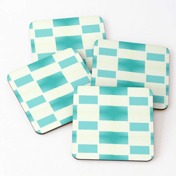 Item preview, Metallic Teal Reversed Checkers Pattern designed and sold by awsomepatterns.